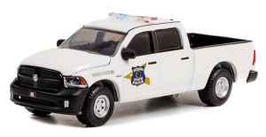 GREEN42990-C - Voiture sous blister de la série HOT PURSUIT – DODGE Ram 1500 de 2018 Indiana State Police