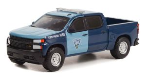 Voiture sous blister de la série HOT PURSUIT - CHEVROLET Silverado de 2021 Massachusetts State Police