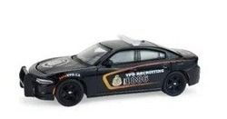 GREEN43065-C - Voiture sous blister de la série HOT PURSUIT - EDITION SPECIALE CANADA - Recrutement à Vancouver - DODGE Charger 2018