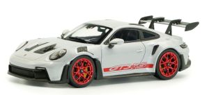 SOL4314802 - Voiture de 2023 couleur grise métallisé avec déco rouge - PORSCHE 911-992 GT3 RS