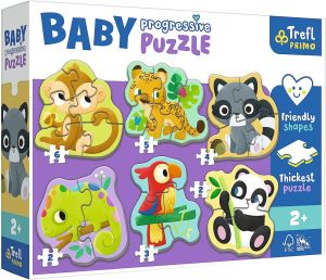 TRF44005 - Puzzle les animaux sauvages – 2.3.4.5.6 pièces