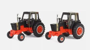 ERT44368 - Coffret de 2 Tracteurs couleur noir et doré – CASE 970 et CASE 1070