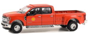 GREEN46130-E - Voiture sous blister de la série DUALLY DRIVERS - FORD F-350 Lariat Dually 2019 – SHELL Oil