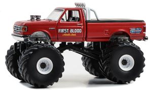 GREEN49140-F - Véhicule sous blister de la série KINGS OF CRUNCH - FORD F-350 1990 FIRST BLOOD