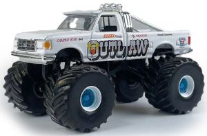 GREEN49160-C - Monster truck sous blister de la série KINGS OF CRUNCH - JERSEY OUTLAW - FORD F-150 de 1988