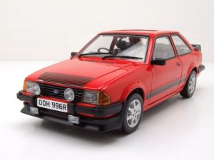 SUN4996R - Voiture de 1984 couleur rouge - FORD escort MKIII RS1600i