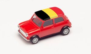 HER420594 - Voiture avec le drapeau de la Belgique - MINI COOPER Euro 2021