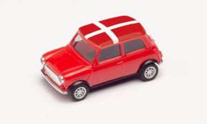 HER420600 - Voiture avec le drapeau de la Danemark - MINI COOPER Euro 2021