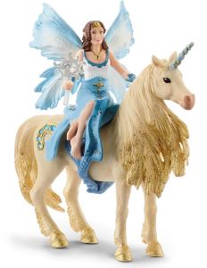 SHL42508 - Figurines de l'univers BAYALA - Eyela sur licorne dorée