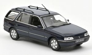 Voiture break de 1991 couleur bleu foncé - PEUGEOT 405