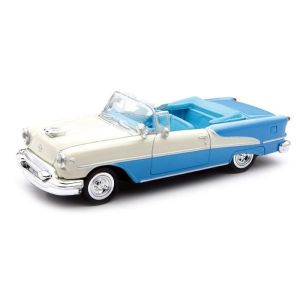 NEW48013Y - Voiture cabriolet de couleur bleu et beige - OLDSMOBILE Super 88