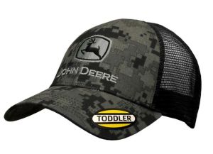 MC53080407BK - Objet publicitiare JOHN DEERE - Casquette pour enfants grise et noire avec arrière en filet
