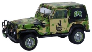 GREEN54120-E - Voiture sous blister de la série GARBAGE PAIL KIDS - JEEP Wrangler YJ 1991