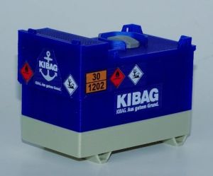 MSM5434/02 - Accessoire de chantier miniature aux couleurs KIBAG – Citerne de 3.000L