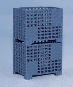 MSM5471/01 - Accessoire de chantier miniature – Caisses grillagées – dimension :24mm x 16mm x 19.4mm 2 pièces