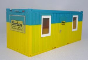 Accessoire de chantier miniature aux couleur EBERHARD – Conteneur de chantier Type A
