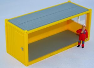 Accessoire de chantier miniature – Conteneur de chantier Type E