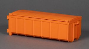 MSM5608/02 - Accessoire de chantier de couleur orange – container 20m3 avec couvercle