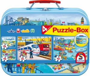 SCM56508 - Puzzle Moyens de transport – 2x26 et 2x48 pièces