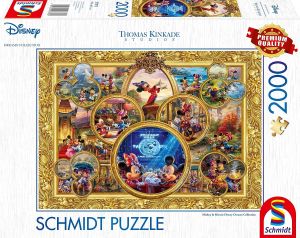 SCM57371 - Puzzle de Thomas Kinkade DISNEY Minnie et Mickey – 2000 pièces