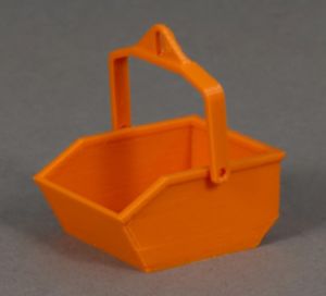 MSM5803/02 - Accessoire de chantier couleur orange - Benne à gravats