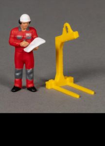 MSM5804/01 - Accessoire de chantier couleur jaune - Fourche de levage