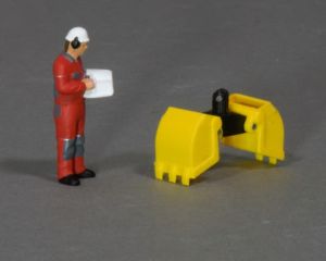 MSM5806/02 - Accessoire de chantier couleur jaune - benne preneuse