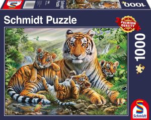 SCM58986 - Puzzle Tigresse et ses petits – 1000 pièces