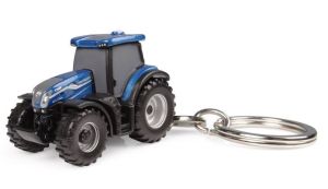 UH5905 - Objet publicitaire - Tracteur NEW HOLLAND T7.225 Blue power en porte clés