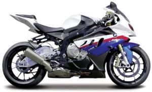 MST31101-B - Moto de couleur blanche bleue et rouge – BMW S1000 RR