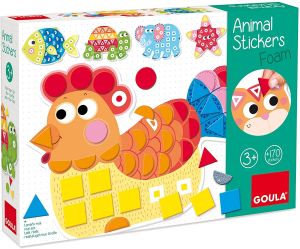 GOA53149 - Jeu créatif – Animaux avec gommettes en mousse