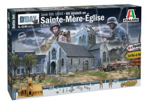 ITA6199 - Maquette à assembler et à peindre - Bataille de Normandie Sainte-Mére-Eglise 6 Juin 1944