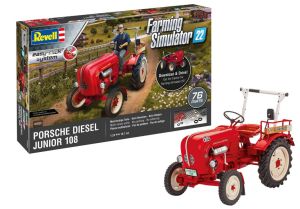 REV63653 - Maquette à assembler et à peindre - PORSCHE junior 108  Farming simulator