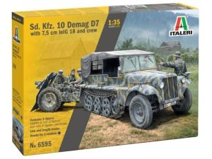 ITA6595 - Maquette à assembler et à peindre - Sd.Kfz.10 Demag avec Le.IG18 and Crew
