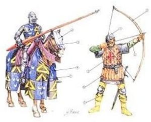 ITA6027 - Maquette à peindre - Chevaliers et Archers anglais