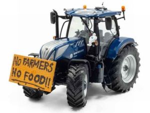Tracteur NEW HOLLAND T7.225 Blue Power NO FARMERS-NO FOOD