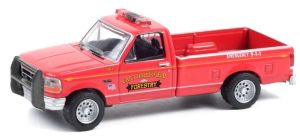 GREEN67010B - Véhicule sous blister FIRE & RESCUE - FORD F-350 de 1992 Massachusetts Forety