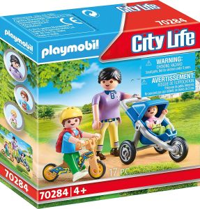 PLAY70284 - Jeu de construction PLAYMOBIL – Maman avec enfants
