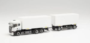 Camion 6x2 SCANIA R 13 HL avec remorque mobile école de conduite de la BUNDESWEHR