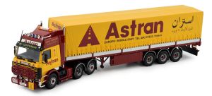 Camion avec remorque bâchée aux couleurs ASTRAN - SCANIA R143 6x2