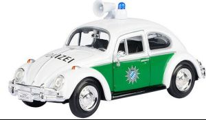 Voiture de Police couleur blanche et verte – VW Beetle