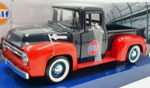 MMX79647 - Voiture de 1956 couleur noir et rouge - FORD F-100 pick-up GULF