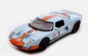 MMX79771 - Voiture de couleur bleu et orange - GULF - FORD GT #6