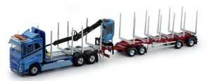 Camion porteur avec remorque grumière du transporteur JAN JOHANSSON - VOLVO FH04 6x4