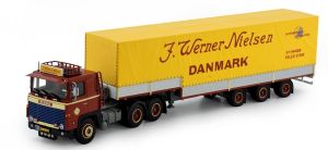 Camion avec remorque  du transporteur J. WERNER NIELSEN - SCANIA 140 6x4