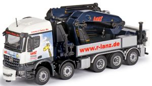 Camion 10x4 MERCEDES Arocs aux couleurs LANZ  équipé d'une grue Palfinger PK 200002L