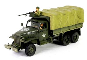 FOV801201B - Véhicule militaire bâchée avec mitrailleuse M37 et figurines - GMC CCKW 353B cabine de type 1609