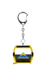 JC80138 - Porte-clés de couleur jaune - SFL - Télécabine OMEGA