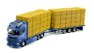 TEK80997 - Camion porteur avec plateau et chargement du transporteur CORBETT - SCANIA Next génération S650 Highline 6x2