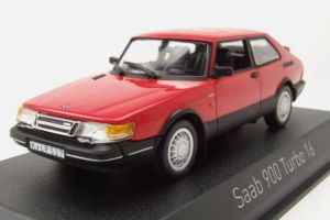 NOREV810035 - Voiture de 1992 couleur rouge – SAAB 900 turbo